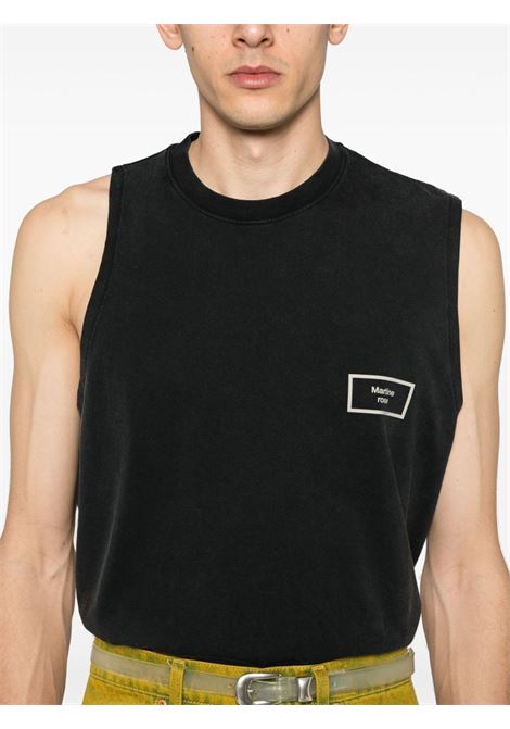 Top con stampa logo in nero Martine Rose - uomo MARTINE ROSE | 622JE01002BBLK